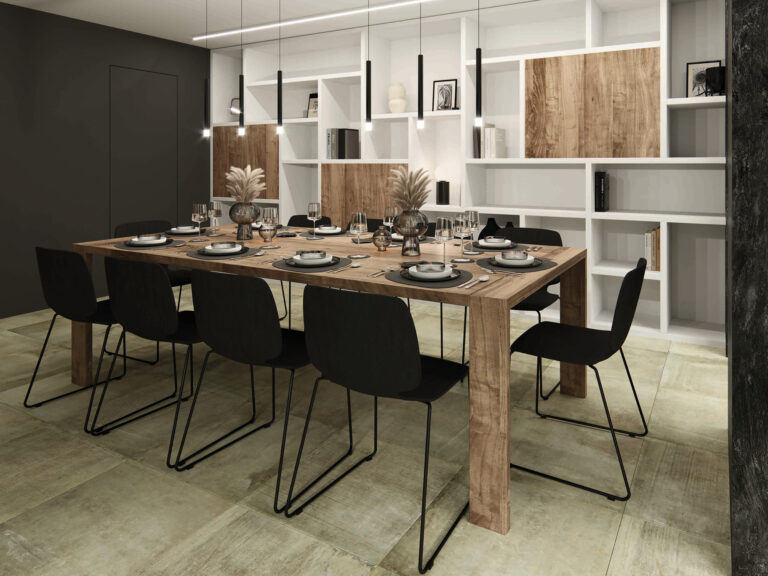Sala da pranzo (Render: Stefano Mattaboni)
